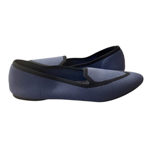 Birdies The Blackbird Knit Slip On Pointed Toe Flats, Lake Blue, Size 12 - Picture 5 of 7